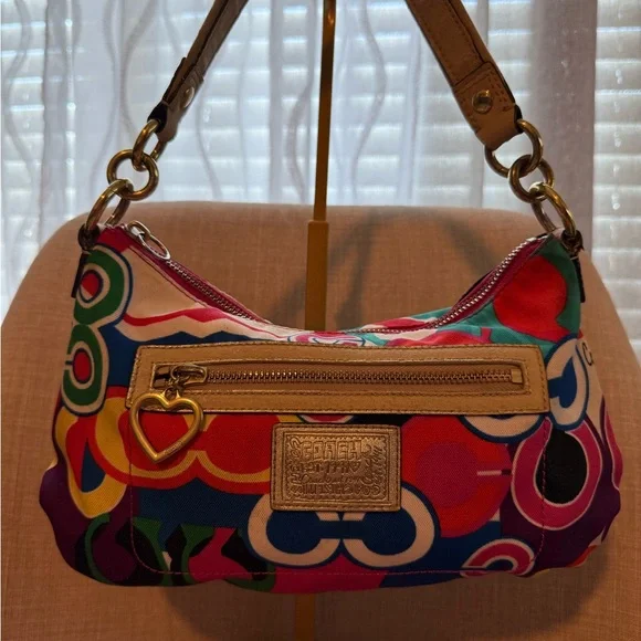 Coach Poppy Colorful Purse - Picture 8 of 12
